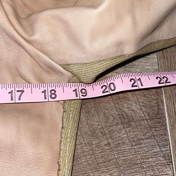 Jakett JKT NYC Womens Piper Patina Leather Jacket, Au Lait Full Zip Motorcycle B - Picture 10 of 11